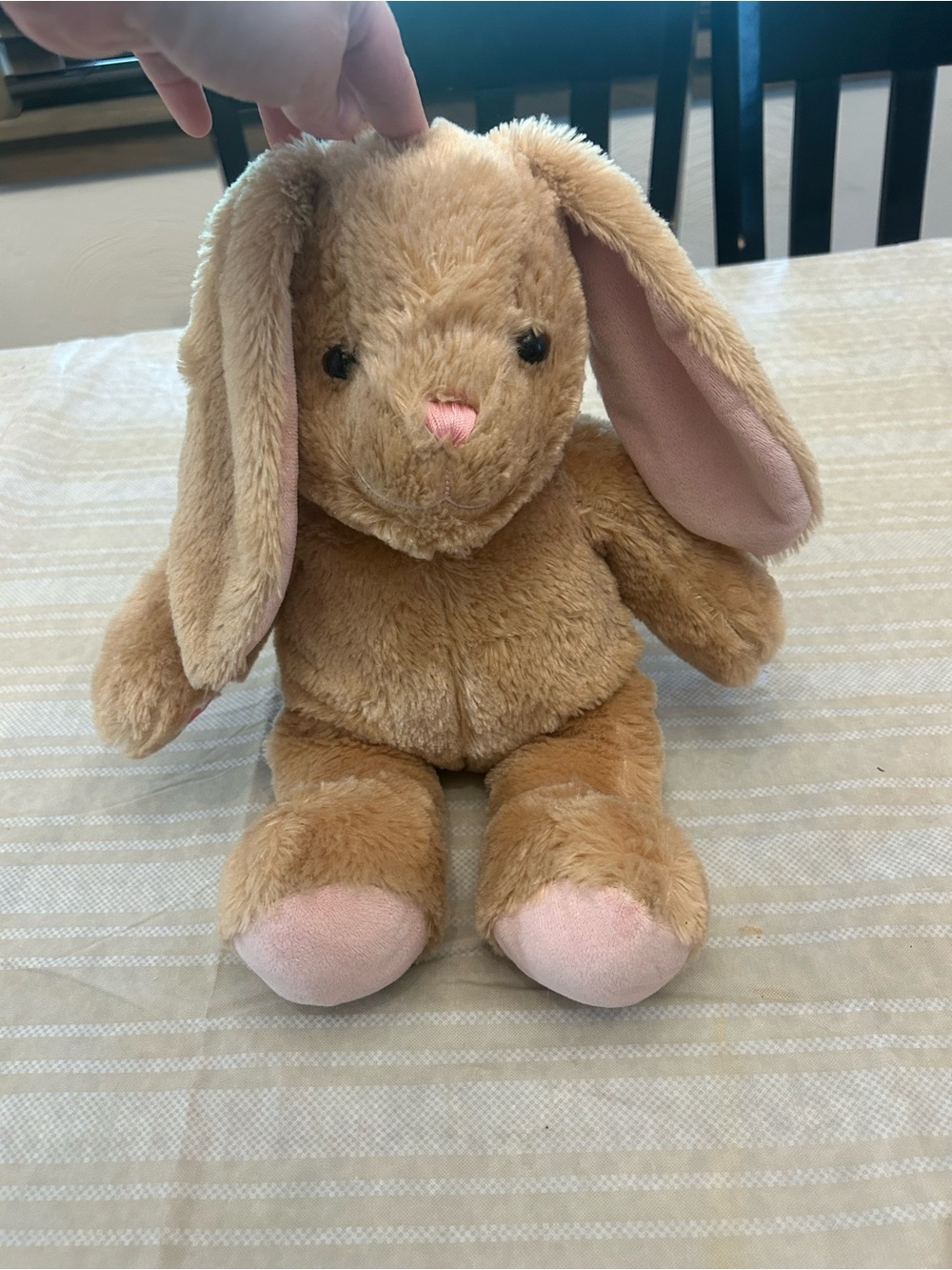 Build-A-Bear Brown Bunny with Pink Accents Plush
